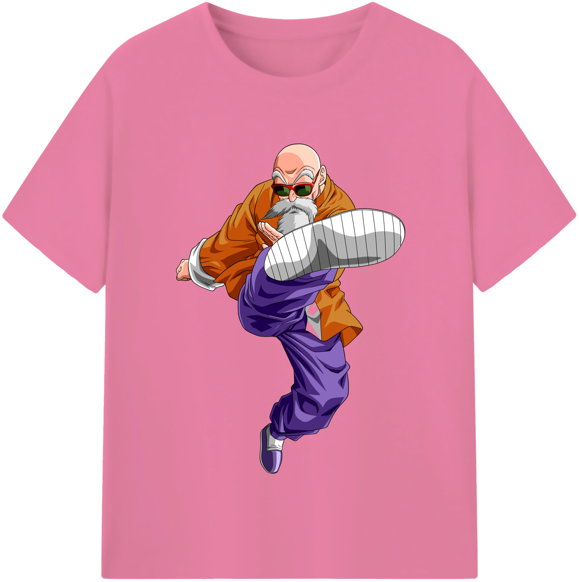 （画像用） ドラゴンボール 亀仙人（かめせんにん） DRAGON BALL Master Roshi Kame Sennin 綿100％半袖Tシャツ（フロントプリント）